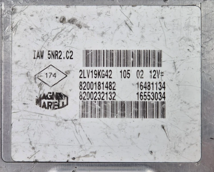 8200232132 Magneti Marelli IAW 5NR2.C2  Centralita de motor Renault Clio 1.2 16V VIRGIN