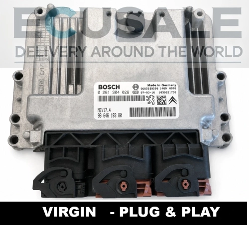 centralina do motor Bosch MEV17.4 0261S04026 9664618380 Peugeot 207, 207 CC 1.6 VTi