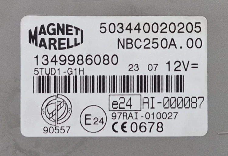 módulo de controle BSI BCM Magneti Marelli 1349986080 503440020205 Fiat Ducato, Peugeot Boxer, Citroën Jumper