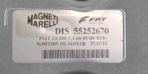 55252670 Sterownik silnika MJ8F3 HW10L do Fiat 500L 1.3 85 HP EU5+ VIRGIN Plug &amp; Play