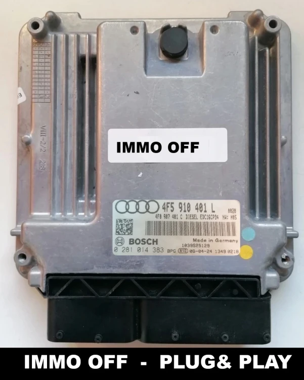 Sterownik silnika Bosch EDC16CP34 4F5910401L 0281014383 do Audi A6 C6 2.7 TDI IMMO OFF Plug &amp; Play