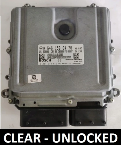 A6461506478 0281013812 sterownik silnika Mercedes-Benz 2.2 CDI OM646 Virgin Sprinter W906 209 CDI