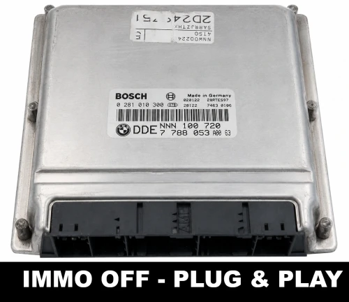centralina motore ECU Bosch 0281010300 BMW DDE 7788053 IMMO OFF Plug &amp;amp;amp; Play