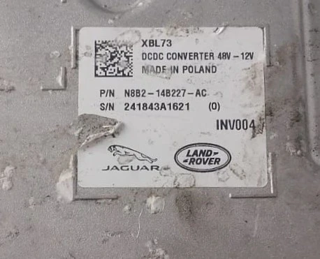 convertitore DC/DC - N8B2-14B227-AC   48V-12V Land Rover Defender Range Rover Velar XBL73 INV004