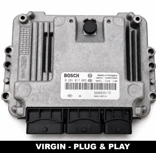 Sterownik silnika ECU Bosch 0281017065 Renault Trafic 2.0 dCi, numery 8200935115 8201105714, VIRGIN Plug &amp; Play