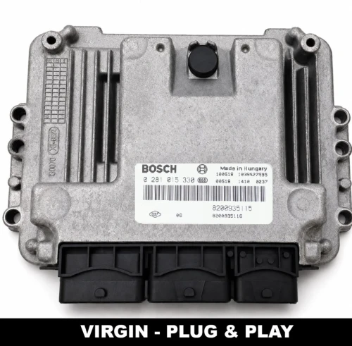 engine control unit ECU Bosch 0281017065 Renault Trafic 2.0 dCi, 8200935115 8201105714, VIRGIN Plug &amp;amp; Play