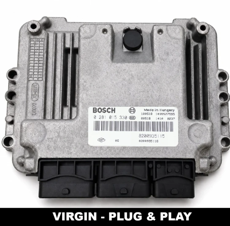 engine control unit ECU Bosch 0281017065 Renault Trafic 2.0 dCi, 8200935115 8201105714, VIRGIN Plug &amp;amp; Play
