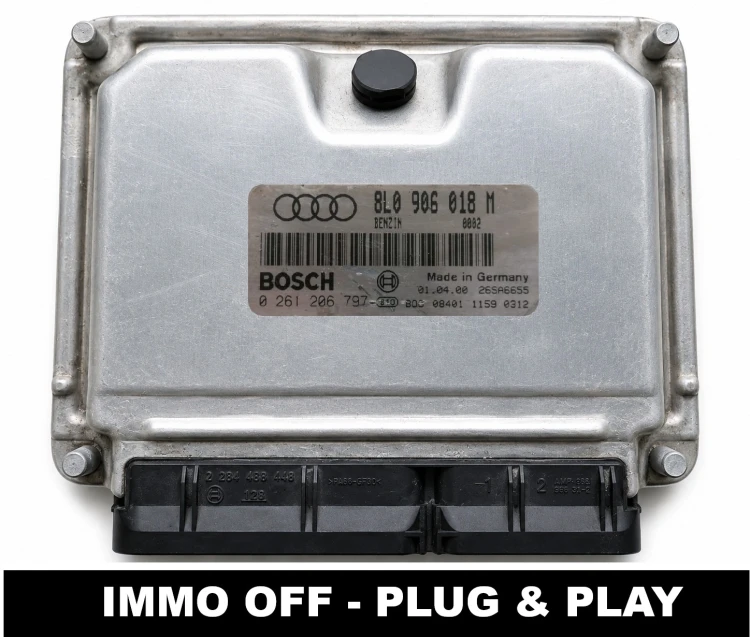 8L0 906 018 M 0261206797 ECU engine control unit Bosch Audi TT 8N 1.8T IMMO OFF