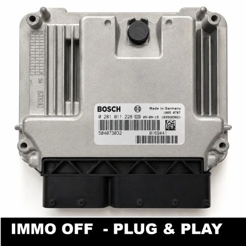 Engine control unit 0281011228 504073032 IMMO OFF for IVECO Daily 2.3 HPI Diesel – ready to install Plug &amp;amp; Play