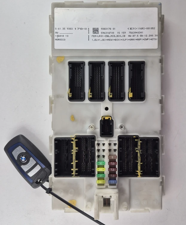 BMW 9383178 FEM Lear 596316F00 FEM module with key