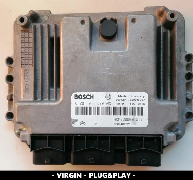 ECU engine control unit Bosch 0281011890 8200091517 Renault Master, Trafic
