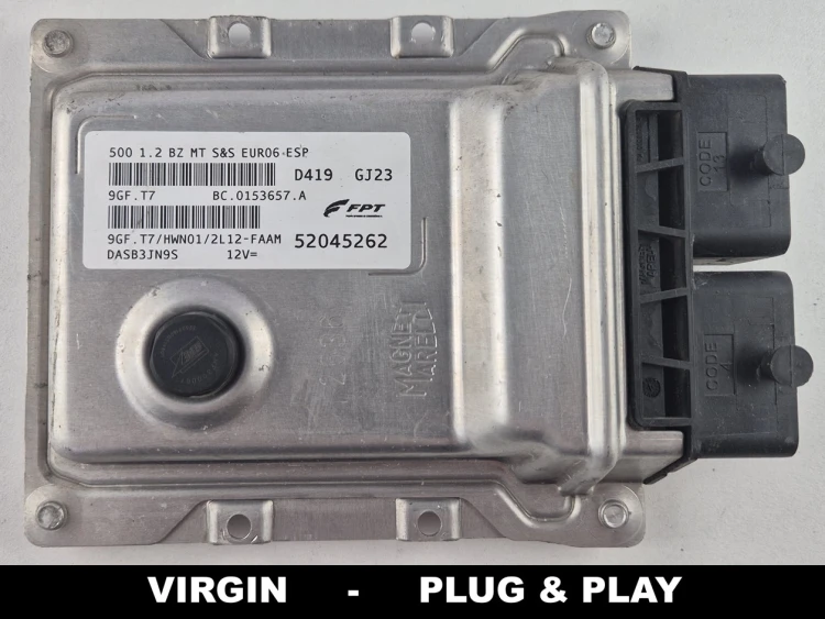 centralina do motor FPT 52045262 9GF.T7 BC.0153657.A Fiat 500 1.2 Euro 6 VIRGIN Plug &amp;amp;amp; Play