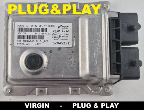 centralina do motor FPT 52045251 9GF.TM BC.0116772.I Fiat Punto 1.4 8V LPG VIRGIN Plug &amp;amp;amp; Play
