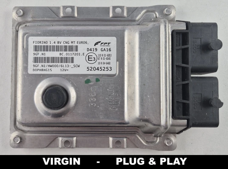 módulo 52045253 9GF.N1 Fiat Fiorino 1.4 8V CNG VIRGIN Plug &amp;amp;amp; Play