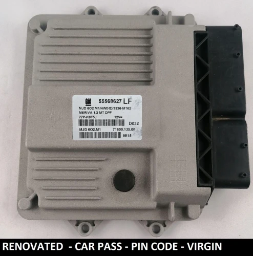 Centralina motore revisionata 55568627 LF MJD 602.M1 per Opel Meriva 1.3, versione Virgin con codice PIN