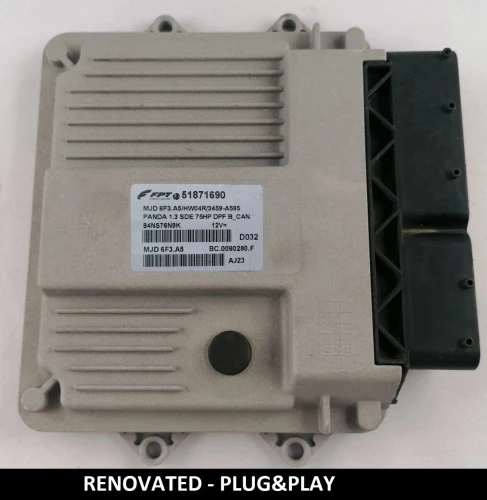 ECU engine control unit Fiat Panda 1.3 51871690