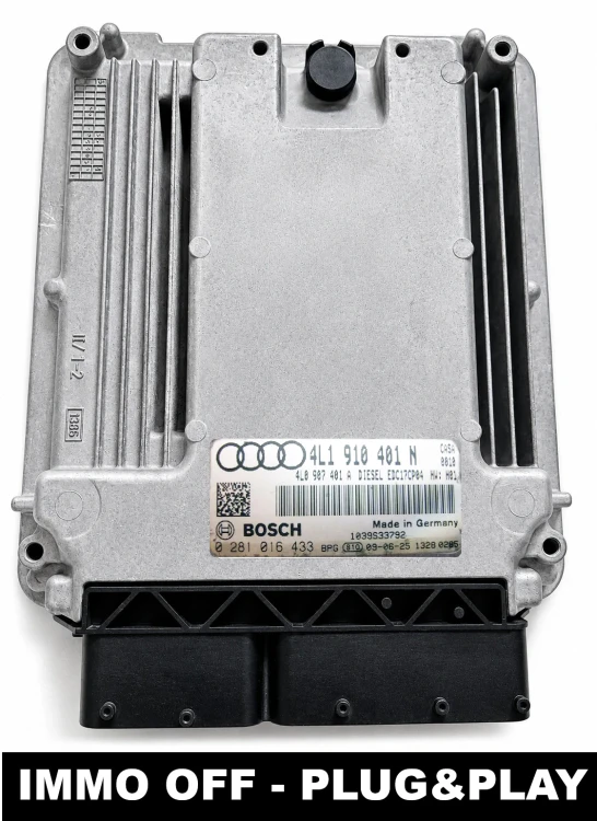 Sterownik silnika Bosch 0281016433 EDC17CP04 do Audi Q7 3.0 TDI, numer 4L1910401N