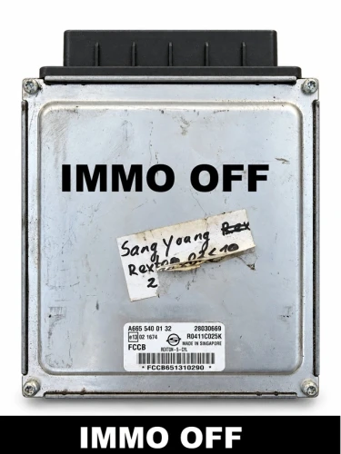 centralina do motor Delphi A6655400132  SsangYong Rexton 2.7 Xdi IMMO OFF