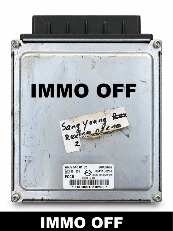 centralina do motor Delphi A6655400132  SsangYong Rexton 2.7 Xdi IMMO OFF