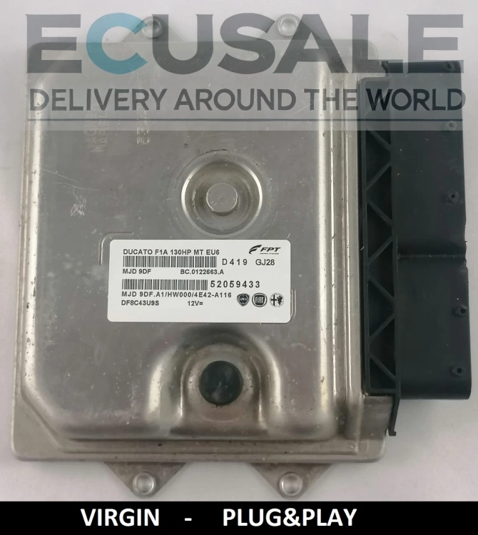 Centralita de motor FIAT Ducato 2.3 JTD 52059433 MJD9DF.A1 euro6