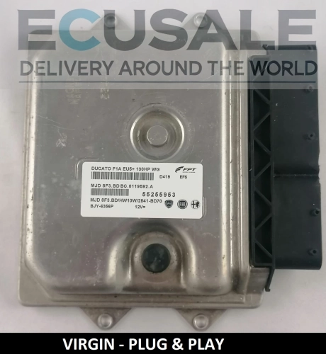 CENTRALINA DO MOTOR VIRGIN Fiat Ducato 2.3 55255953 MJD8F3.BD Euro 5 – Plug &amp; Play, sem necessidade de programação
