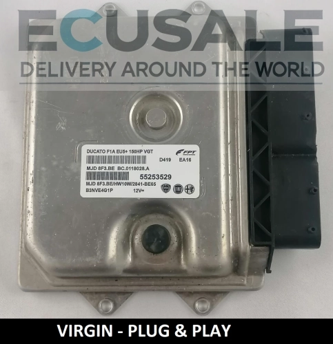 CENTRALINA DEL MOTORE VERGINE Fiat Ducato 2.3 55253529 MJD8F3.BE BC.0118028.A – Plug &amp; Play, pronta per l’installazione