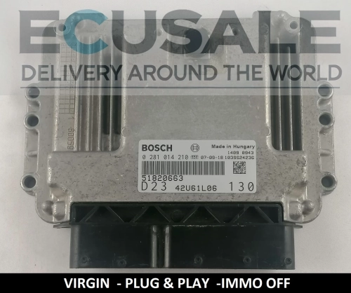 ECU FIAT 2.3 JTD 51820663 0281014210 CENTRALINA