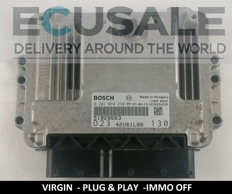ECU FIAT 2.3 JTD 51820663 0281014210 CENTRALINA