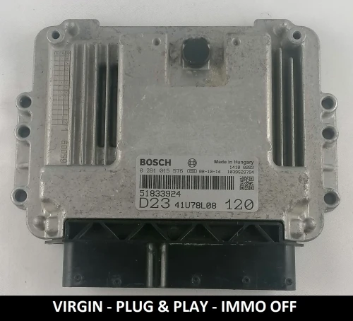 51833924 0281015576 Bosch engine control unit Fiat Ducato 2.3 Multijet