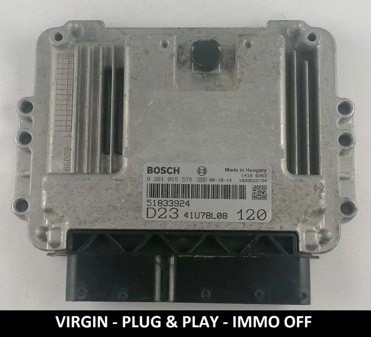 51833924 0281015576 Bosch engine control unit Fiat Ducato 2.3 Multijet