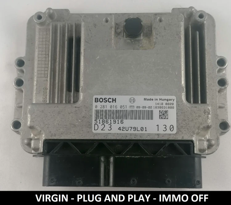 51861916 0281016051 Bosch engine control unit Fiat Ducato 2.3 Multijet