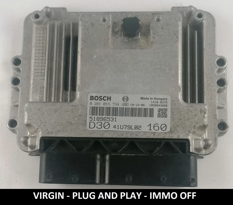 51896531 0281015734 sterownik silnika Bosch Fiat Ducato 3.0