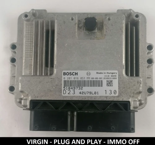 51849732 0281016051 Bosch engine control unit Fiat Ducato 2.3 Multijet
