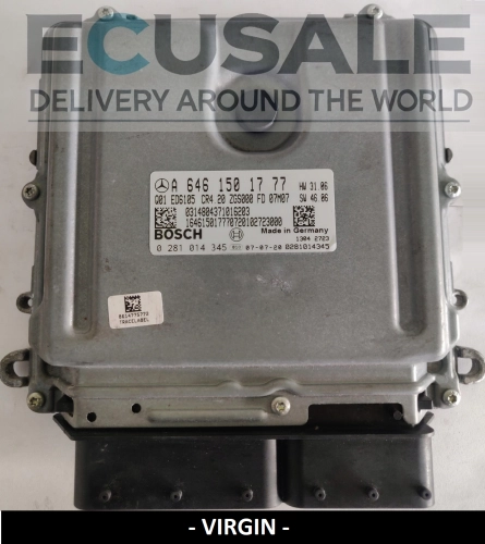 Sterownik silnika A6461501777 Bosch 0281014345 Mercedes 2.2 CDI Virgin