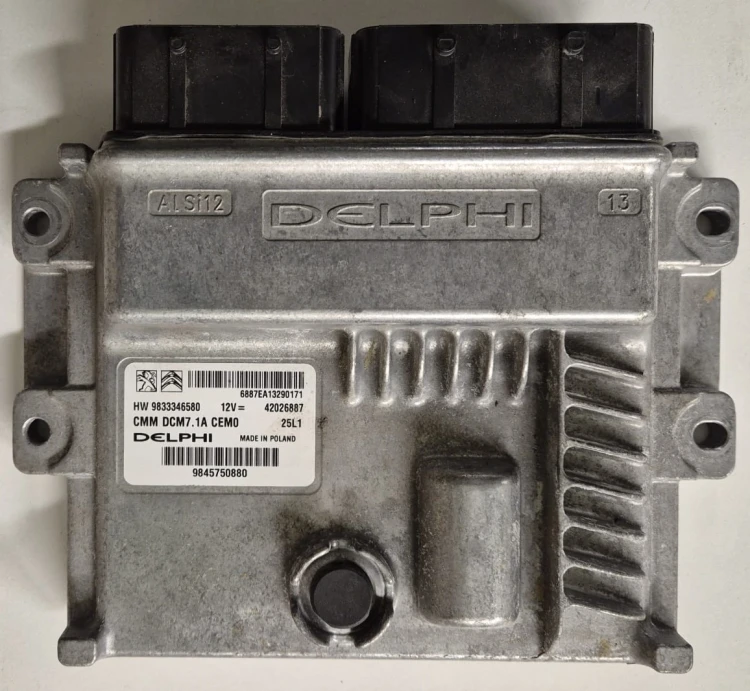 9845750880 9833346580 engine control unit Delphi DCM7.1A Peugeot Citroën IMMO OFF