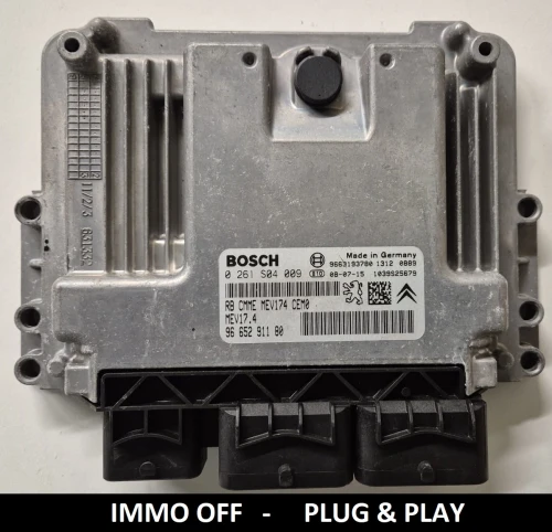 0261S04009 9665291180 engine control unit Bosch MED17.4 Peugeot 207 / Citroën C4 1.6 IMMO OFF