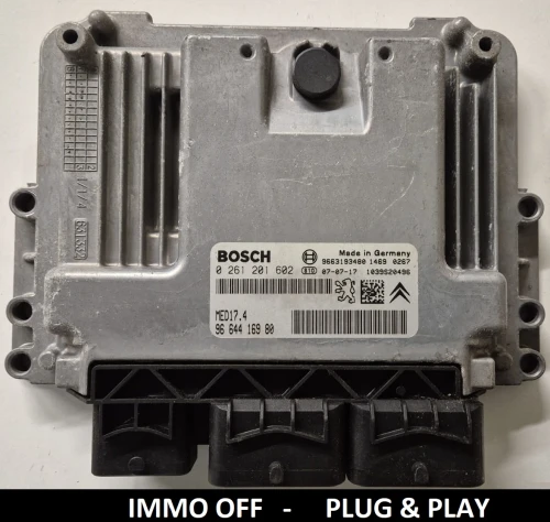 Sterownik silnika Bosch MED17.4 0261201602 9664416980 Peugeot Citroën 1.6 IMMO OFF Plug &amp; Play