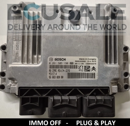 Centralita de motor 0261S05190 , 9666382080