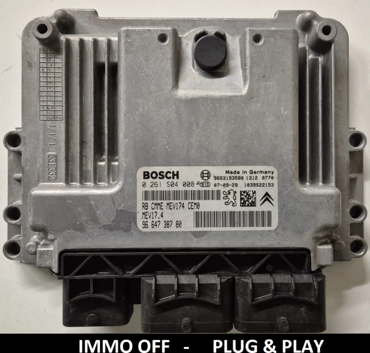 ECU engine control unit IMMO OFF 0261S04008 MEV17.4