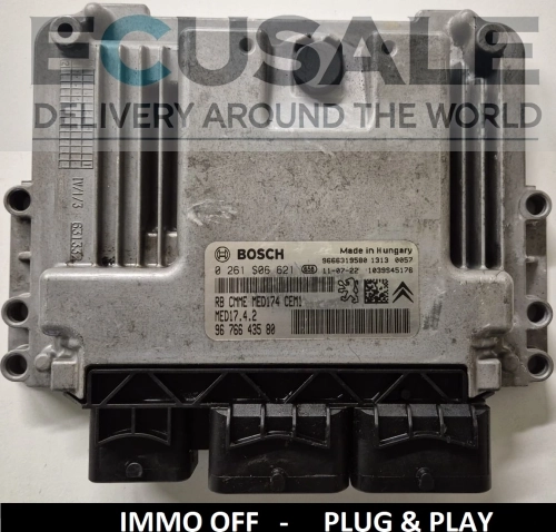 0261s06621 9676643580 ECU Engine controller MED17.4.2 IMMO OFF Peugeot Citroen ECU Plug and Play