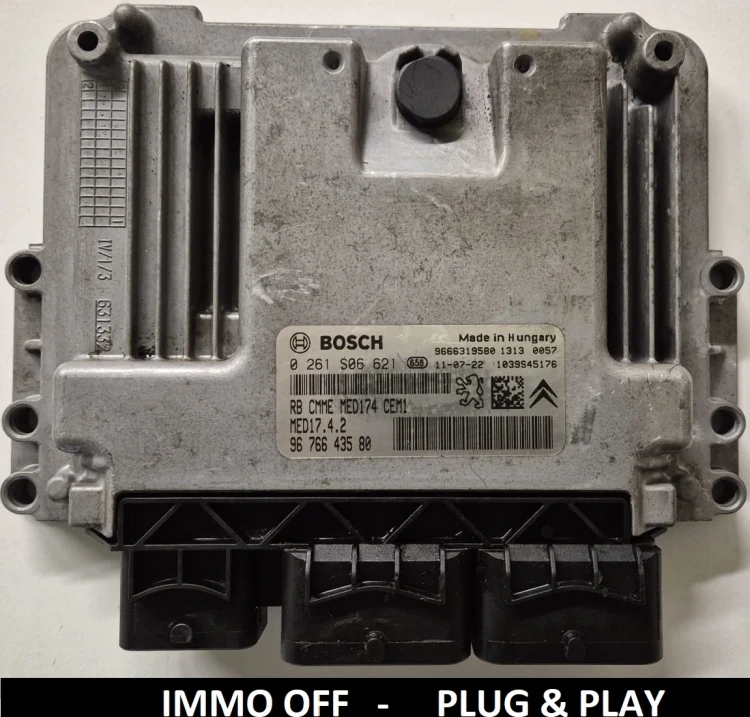 0261S06621 9676643580 sterownik silnika Bosch MED17.4.2 Peugeot Citroën IMMO OFF