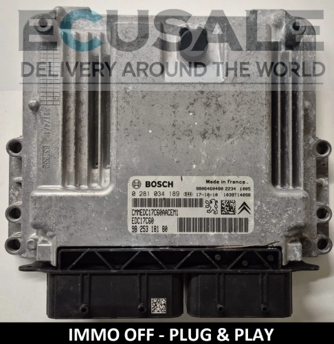 ECU PEUGEOT CITROEN 0281034189 EDC17C60 Centralita