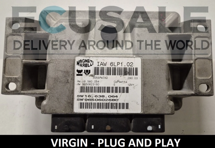 9650602680 IAW6LP1.02 VIRGIN centralina motore Peugeot Citroën Plug Play