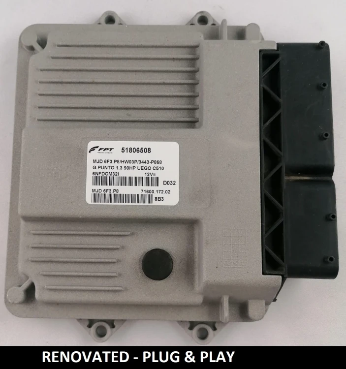 51806508 MJD 6F3.P8 Fiat 1.3 Multijet engine control unit