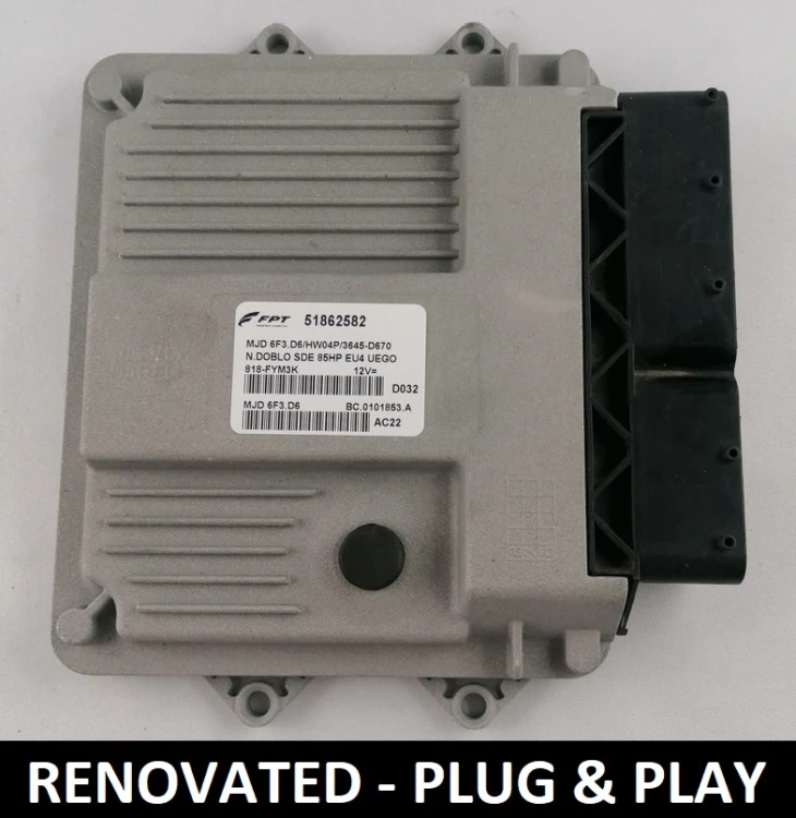 51862582 MJD 6F3.D6 Fiat 1.3 Multijet engine control unit