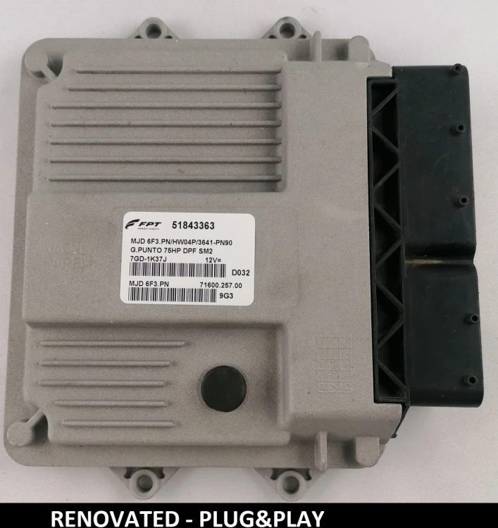 51843363 MJD 6F3.PN centralina motore Fiat 1.3 Multijet
