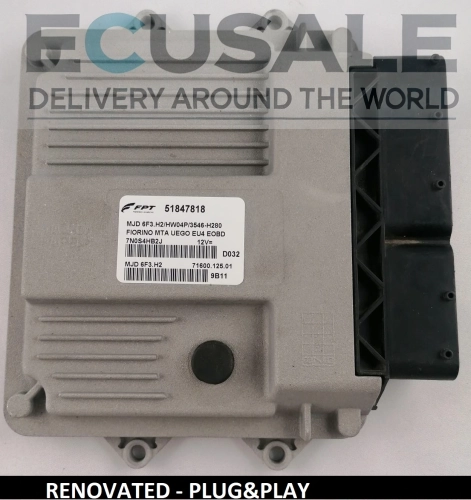 Centralina VERGINE rinnovata FIAT 1.3 51847818 MJD6F3.H2 – non richiede codifica