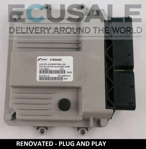CENTRALITA DE MOTOR RENOVADO FIAT 51854482 MJD6F3.J2 HW04P – Bosch Plug and Play 1.3 Multijet para Punto 500 Panda Fiorino Qubo