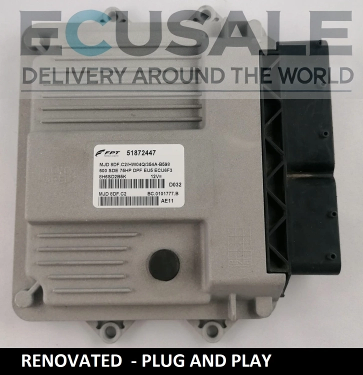 Centralina del motore per Fiat 500 1.3 – 51872447 MJD8DF.C2 – VERGINE Plug and Play