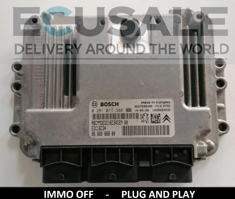IMMO OFF ECU controller 0281017388 9666986880 PEUGEOT CITROEN .webp